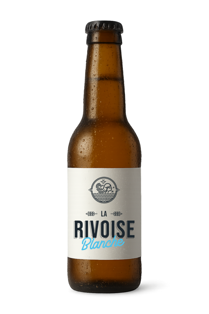 BOUTEILLE DE BIÈRE LA RIVOISE BLANCHE