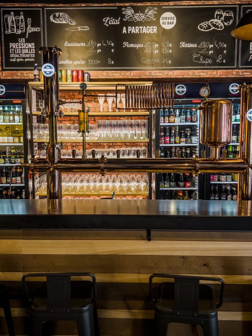 CARTE DE LA CAVE ET BAR À BIÈRE LA CERVOISERIE BRON