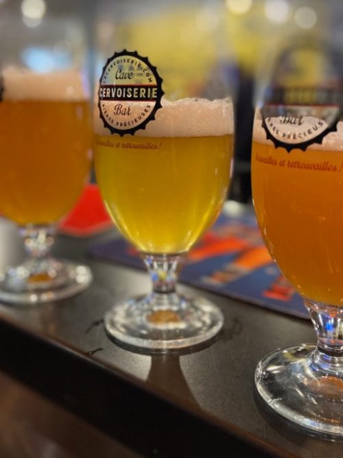 BIÈRES DISPONIBLES À LA PRESSION À LA CERVOISERIE CHÂTEAU D'OLONNE